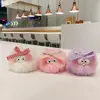 Llavero de felpa de monstruo elfo creativo hecho a mano, colgante lindo para bolso de estudiante, cadena para teléfono móvil, joya, regalo