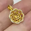 Accesorios de Perlas DIY Colgante de Collar Portador Vacío Semi-Terminado Oro Cobre 14K Chapado en Oro Zirconia Micro-Pavimentada Colgante de Collar Colgante de Perla