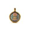 Xizang 1.5cm Acero Inoxidable Mini Pequeño Thangka Cinco Ye Huang Caishen Cinco Caminos Caishen Thangka Colgante Caja Gawu