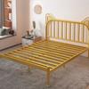 Cama de Ferro no Estilo Cama Princesa Estrutura de Cama de Ferro Cama de Solteiro Cama de Casal Aluguel de Apartamento para Adultos Casa de Aluguel Cama com Orelhas de Gato para Estudante
