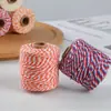 En stock venta al por mayor hilo de algodón 2 mm borla hecha a mano colgador de plantas material tejido hilo de ganchillo decorativo navideño
