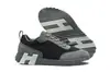 Estação Europeia 2025 Nova Marca H Sapatos Masculinos Sola Grossa Amortecedores Tênis de Corrida Tênis Brancos Casuais Sapatos Esportivos Transfronteiriço