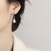 Gancho de Oreja de Perla para Mujer Verano Plata de Ley 925 Nueva Moda Simple ins Combinable Elegante Accesorios para Orejas de Gama Alta