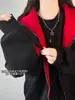 Sudadera con capucha y múltiples bolsillos ocultos para hombre, Otoño, Marca de moda, Bloque de color, Estilo americano, Sudadera con capucha y cremallera, Peso pesado, Ropa exterior para pareja