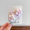 Nuevas Gomas para el Cabello Dulces Florales Estilo Coreano Set de Tela para Niños, Pinzas para el Fleco Lateral, Bandas Elásticas para el Cabello de Bebé para Niñas
