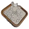 Nuevo mortero de cristal blanco con diamante y agujero pasante, accesorios para manualidades, cuentas literarias hechas a mano, accesorios de cuentas, cuentas sueltas, adornos colgantes