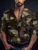 Roupas masculinas europeias e americanas de manga longa com estampa digital plus size 2026, dropshipping pelo canal independente da Amazon