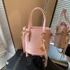Bolsas de Mão Pequenas Transfronteiriças da Moda para Mulheres 2025 Nova Moda Transversal Casual Estilo Coreano Tote Bolsa Balde