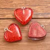 9 Colores 19x21mm Accesorios de Resina DIY Corazón Brillante Lindo Pasador para el Cabello Bolso Llavero Colgante Decoración