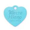 Colgante Doble Cara en Forma de Corazón Accesorios Hechos a Mano DIY Aleación Pintura en Spray Colorido Estilo Coreano Collar Pulsera Colgante Accesorio de Corazón