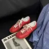 Versión en Stock~Zapatillas Deportivas Casual Retro Versátiles para Mujer 2026 Primavera Nuevas con Aumento de Altura Oculto, Zapatillas Estilo Ballet