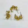 Pendientes de Nuevo Estilo con Cuentas de la Fortuna, Tejido y Soldadura Hechos a Mano, Estilo de Nicho Europeo y Americano, Modernos, DIY Transfronterizo