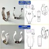 T5T8T10 Clipe de Fixação para Lâmpada Fluorescente Tubo de Vidro Clipe de Fixação para Instalação de Luminária LED de Tubo Dividido Caixa de Luz