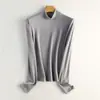 Camiseta Interior Antibacteriana para Mujer Yifeisi, Nueva Camiseta Térmica de Manga Larga Ajustada de Cuello Alto para Otoño/Invierno