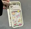 Cachorro de garabato colorido se transforma instantáneamente en una funda Apple 17 Pro Max adecuada para iPhone 16, funda transparente cielo estrellado de dopamina