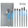 Set de Brochas de Maquillaje Xixi con Pelo Delicado, Cuatro Colores Disponibles, Calcomanías Delicadas para Maquillaje, Fácil de Transportar, Asequible para Estudiantes