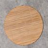 Anji fábrica venda direta natural bambu almofada de isolamento térmico rodada antiderrapante cor sólida bambu xícara de chá almofada bowl atacado