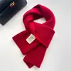 Cachecol de Lã de Algodão Puro Australiano 100% Caxemira Cor Sólida Inverno Quente Tricotado para Pescoço para Estudantes Homens e Mulheres para o Natal