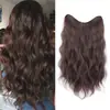Extensiones de cabello de cinco piezas y una pieza para cabello largo y rizado, al por mayor transfronterizas, para mayor volumen, voluminosas, invisibles, sin costuras.