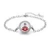 Pulsera de acero titanio con incrustaciones de diamantes calada tipo hilo de aromaterapia para difusión de aceites esenciales Pulsera con patrón de árbol de la vida europeo y americano venta al por mayor