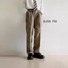 Calça Longa Casual Reta Antirrugas de Marca Tendência Outono/Inverno 2025 Nova Roupa de Rua Masculina Calça de Terno Fluida