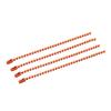 Material de joyería DIY, cadena de metal de 11 cm con forma de onda para niños, cadena de cuentas, cadena de etiquetas de colores, cadena de cuentas pequeñas, accesorios para llavero