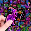 Adesivos de compra direta transfronteiriça, adesivos de dinossauro fluorescentes para festas, decorações impermeáveis criativas personalizadas para planners DIY e malas