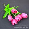 Fábrica atacado flor artificial tulipa mobiliário doméstico paisagismo projeto floral multi-cabeça tulipa cachos