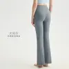 Pantalones de yoga de tiro alto microacampanados, levanta glúteos, ajustados, para fitness, yoga, pantalones acampanados, se pueden usar fuera, versión estrecha, pantalones deportivos microacampanados, para personas petite