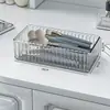 Caixas Organizadoras de Maquiagem Embutidas Tipo Gaveta Divisórias Acrílico Mesa de Maquiagem Pequeno Organizador de Desktop para Skincare