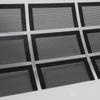 Fabricante Produce Malla Negra Autoadhesiva de PVC a Prueba de Polvo, Paneles de Malla Perforada Cortados a Medida, Malla de Plástico para Gabinetes de Altavoz de PVC