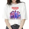 2022 AliExpress WishCamiseta Historia Extraña Stranger Things Camiseta Estampada para Mujer Manga Corta