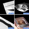 Bolsas Auto-Soportantes con Cierre Ziplock Recubiertas de Aluminio 12*20+4/16*24+4cm al por Mayor, Bolsas Bloqueadoras de Luz con Papel de Aluminio, Bolsas Auto-Sellantes, 100 Piezas