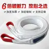 Eslinga de elevación de poliéster eslinga industrial para grúa eslinga doméstica para elevación estándar nacional tipo anillo de hebilla doble plana resistente al desgaste
