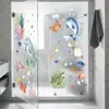 Pegatinas de Mundo Marino de Dibujos Animados Transfronterizas al por Mayor Decoración de Baño Balcón Habitación Infantil Pegatinas de Pared Autoadhesivas al por Mayor Personalización al por Mayor