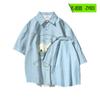 Camisa de Manga Larga de Comercio Exterior Europeo y Americano de Primavera y Otoño con Expresión Linda de Bob Esponja, Impresión Digital 3D, Holgada, Talla Europea para Hombre y Mujer