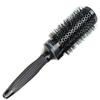 Peine de Rodillo Cerámico, Peine para Rizos de Seda de Nailon, Peine de Peluquería, Peine de Tubo de Aluminio Negro, Cilindro para Peinar Cuidado del Cabello Esencial