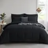 Juego de tres piezas de funda de edredón y fundas de almohada de franela cepillada Amazon transfronterizo para uso en hotel y hogar, apto para todas las estaciones