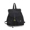 Mochila coreana con cordón y múltiples bolsillos para mujer 2026 Otoño Gran Capacidad Versátil Mezclilla para Viajes y Uso Diario