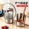 Acero Inoxidable Cocina Olla Especial Estante para Tapas Estante para Cucharón de Sopa en Encimera Estante Vertical para Tablas de Cortar Platos Estante de Almacenamiento Estante para Espátulas