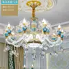 Lámpara de araña para sala de estar estilo europeo 2024 Nueva Lámpara de Cristal de Lujo y Gran Salón Luz Principal Accesorios de Iluminación para Hogar Dormitorio Comedor