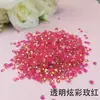 Pedras de Resina Strass Flatback Redondo Iridescente Gelatina Strass AB DIY Capa de Celular Strass Autocolante Acessórios de Joalheria Strass Coloridos para Unhas