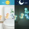 Novo Luminoso Mg-Ym007 Desenho Animado Mundo dos Dinossauros Banheiro Decoração de Banheiro Adesivo de Parede Autoadesivo Atacado Transfronteiriço