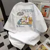Camiseta de Manga Corta con Estampado de Letras Divertido Estilo Americano Ins Marca de Moda Verano 2025 Nuevo Top Estilo Retro para Parejas
