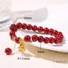 Coleção de Pulseiras de Cristal de Ágata Calcedônia Natural Jingdong Jewelry, Pulseira Simples Borboleta da Sorte, Atacado de Joias Masculinas e Femininas