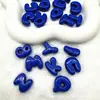 Accesorios de Cuentas con Letras de Agujero Grande Versión Q de Acrílico para Bolsos Hechos a Mano DIY Cadena para Teléfono Llavero Materiales Cuentas Sueltas