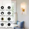 Lámpara de pared americana simple de control remoto a pilas, con regulación de intensidad y cambio de color, para pared de fondo de sala de estar, pasillo de escalera, mesita de noche