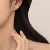 Brincos Pequenos Estilo Doce e Fragrante Ins Alto Valor de Cor Brincos de Borboleta com Desenho de Fio Acessórios de Orelha Estilo Ocidental de Nicho Joias de Orelha Banhadas a Ouro