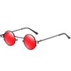 2023 nuevas gafas de sol estilo punk retro de fotos callejeras europeas y americanas, gafas de sol de moda de fotos callejeras de celebridades de Internet, montura redonda pequeña, gafas Prince
