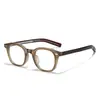 Armazón de Gafas para Miopía Personalizado Remachado Retro Tr90 para Hombres y Mujeres 8653 Simple y de Moda Gafas Planas con Pin Anti-Luz Azul